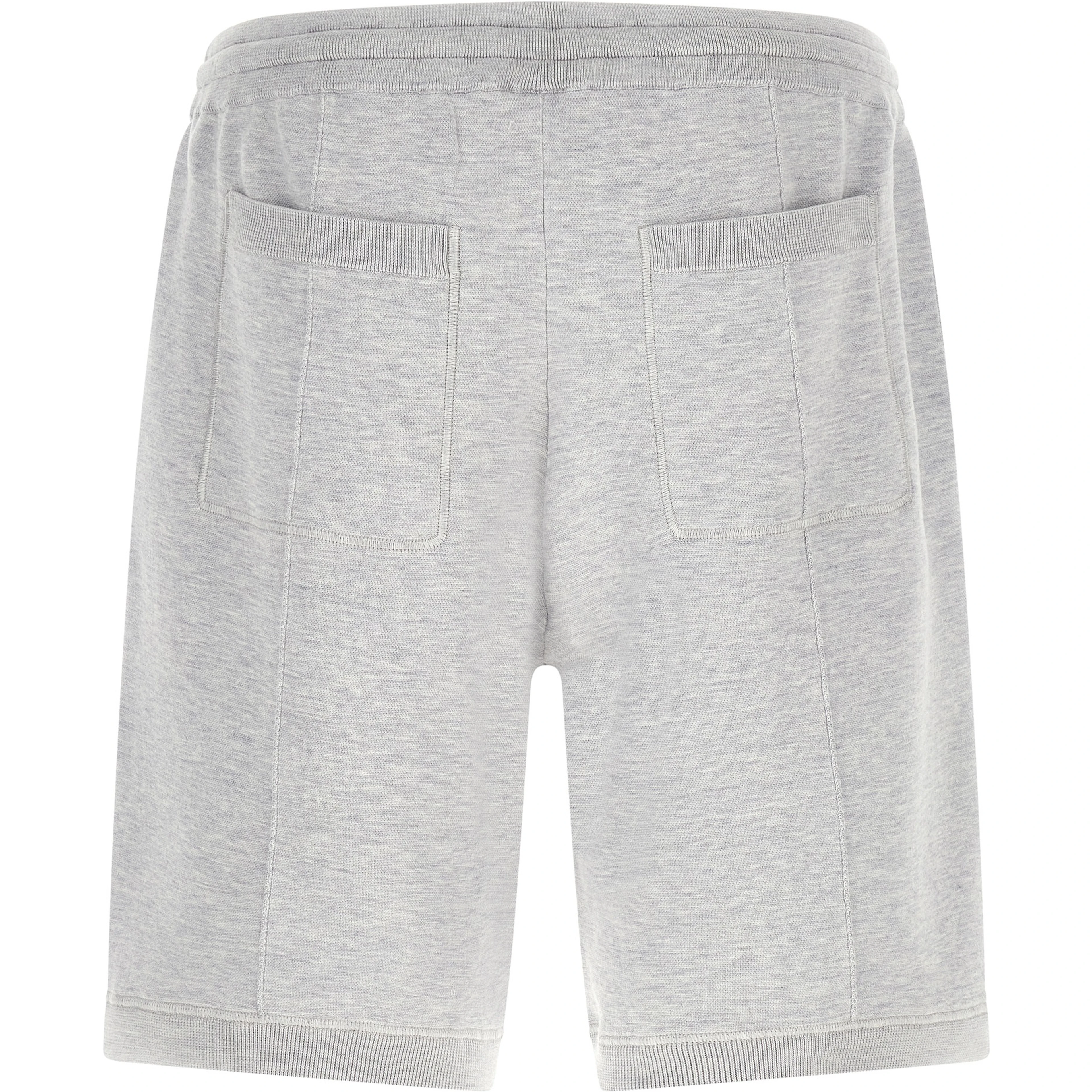 Gray Silk Bermuda Shorts