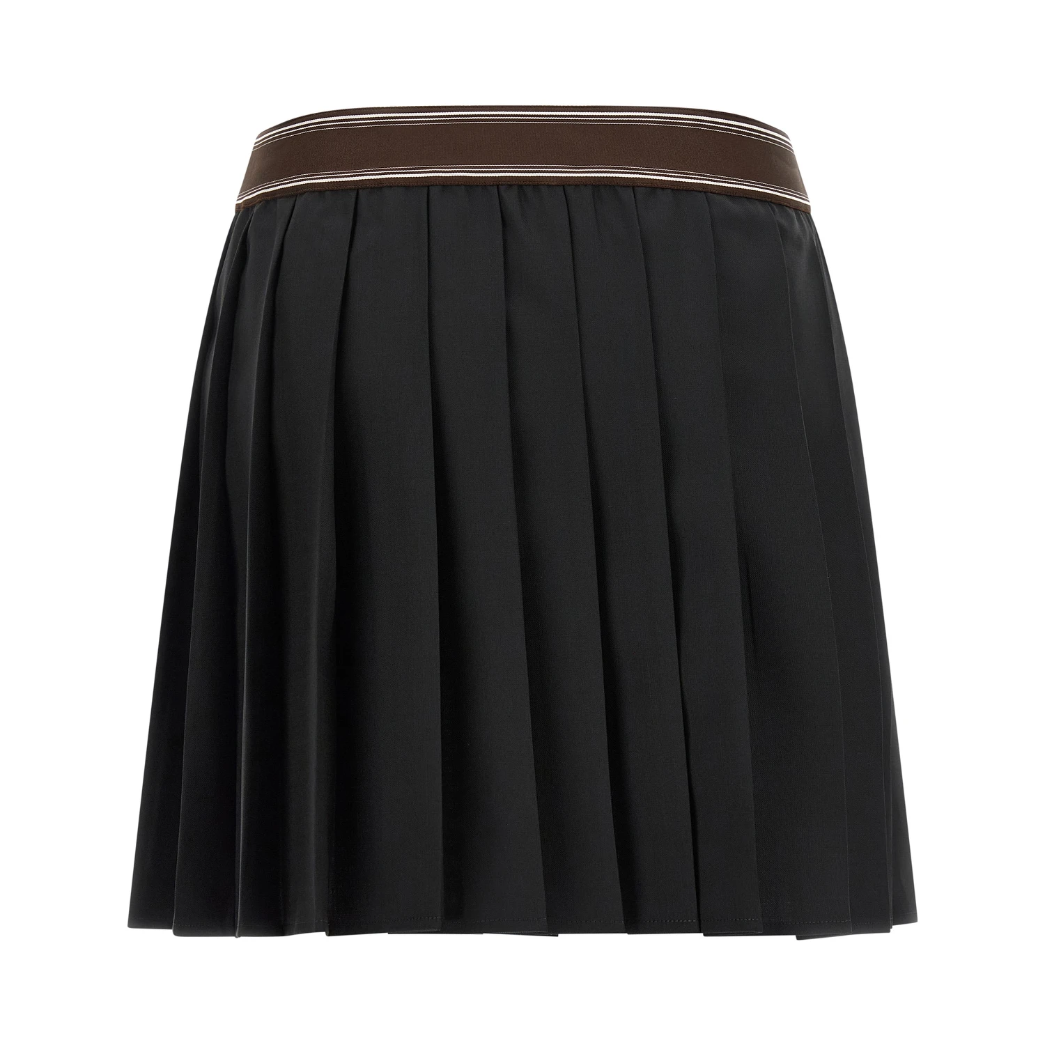 Black Wool Long Skirt