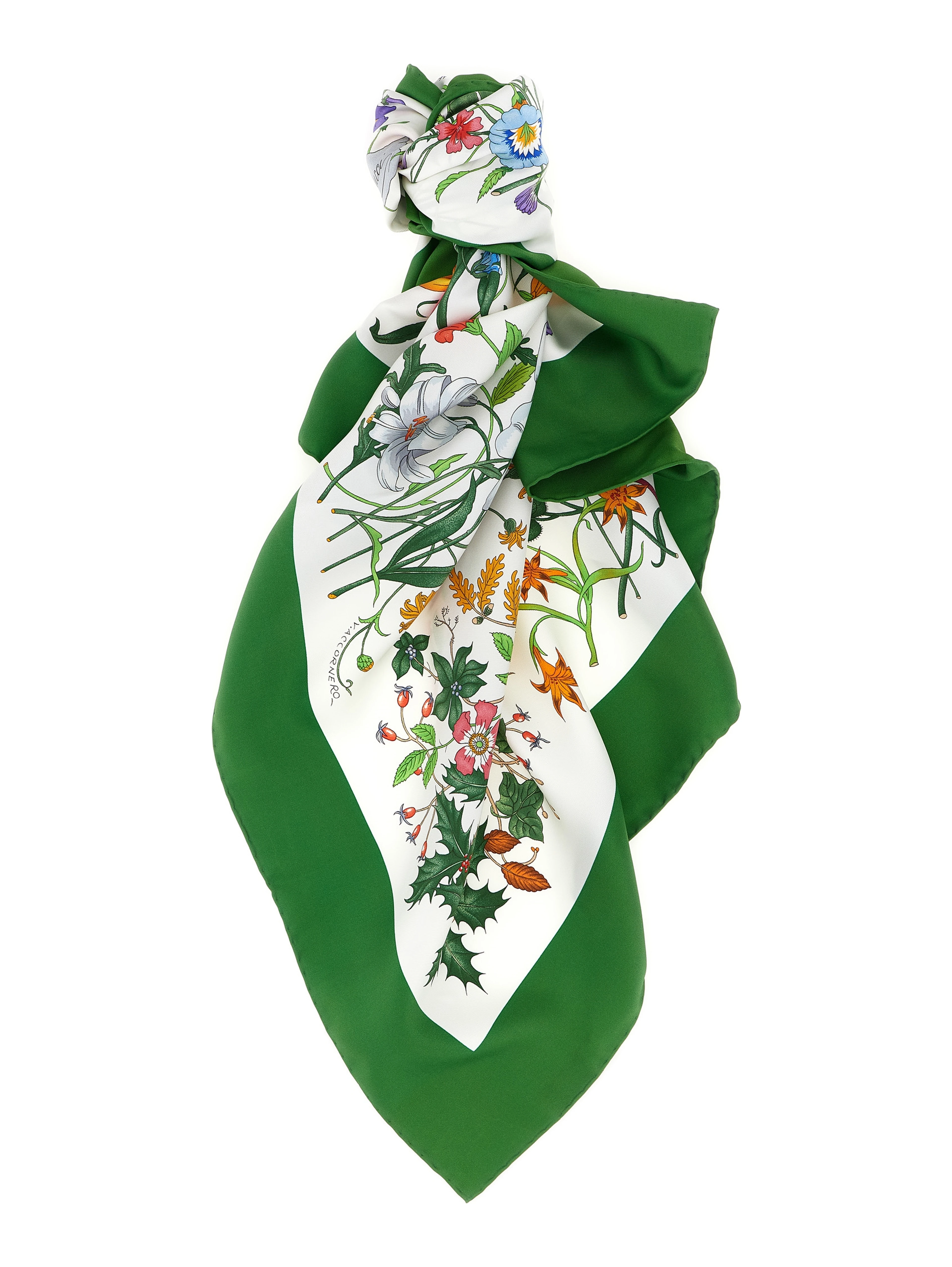 Bicolor Silk Foulard