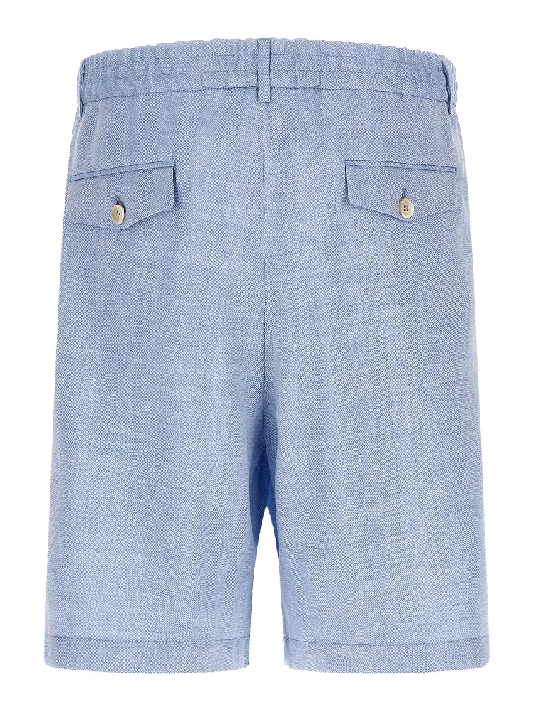 Blue Linen Bermuda Shorts alternative