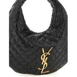 Black Lamb Leather Shoulder Bag