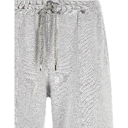 Gray Silk Bermuda Shorts