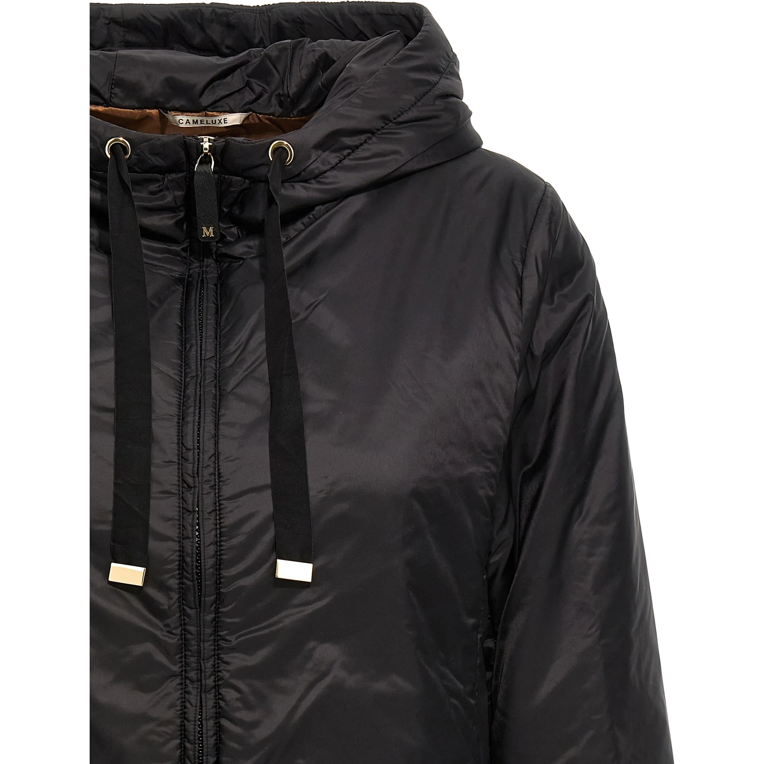 Black Polyester Shell Jacket