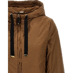Brown Polyester Shell Jacket