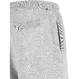Gray Silk Bermuda Shorts