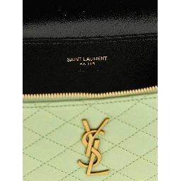 Bicolor Lamb Leather Handbag
