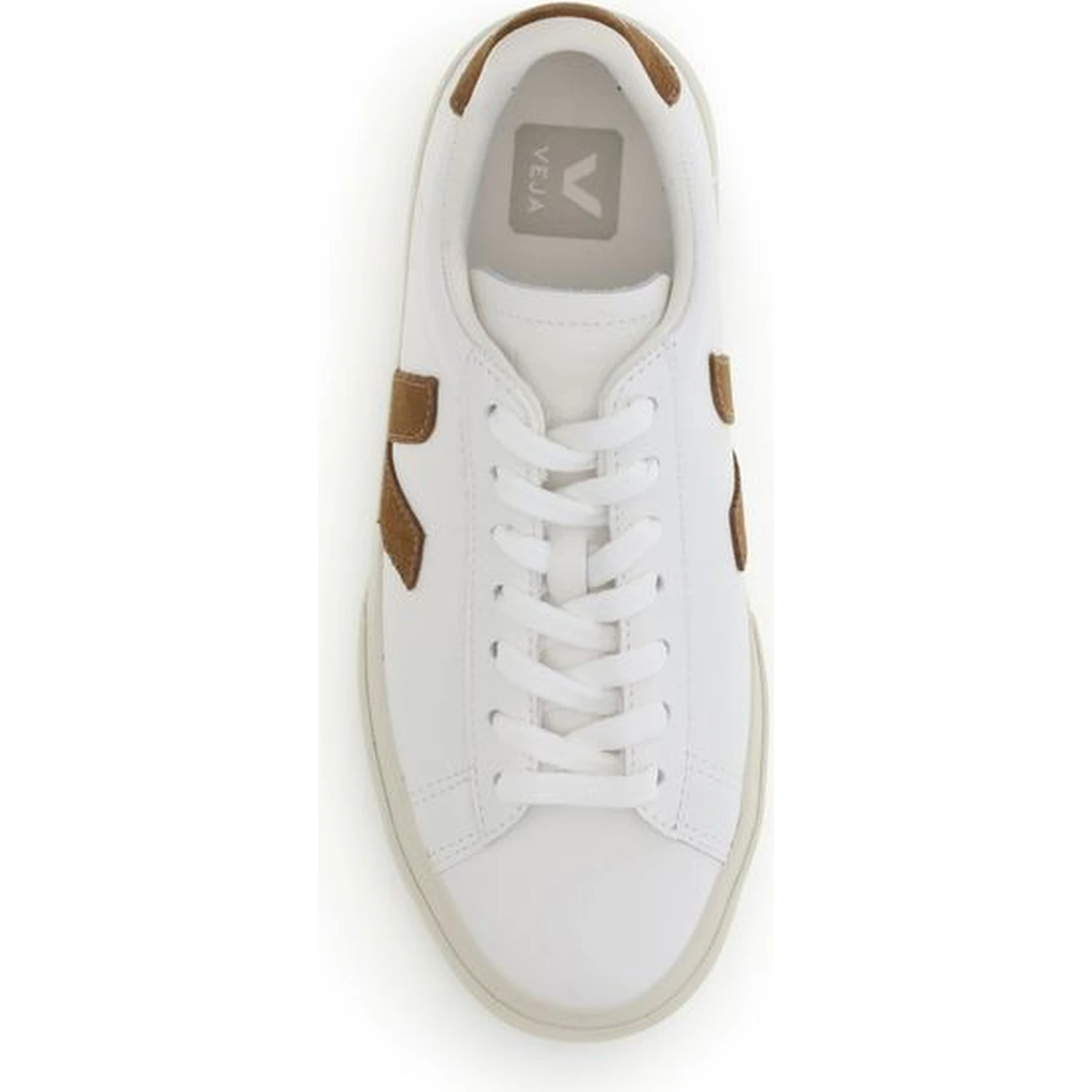 White Leather Low Top Sneakers