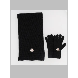 set sciarpa e guanto tricot