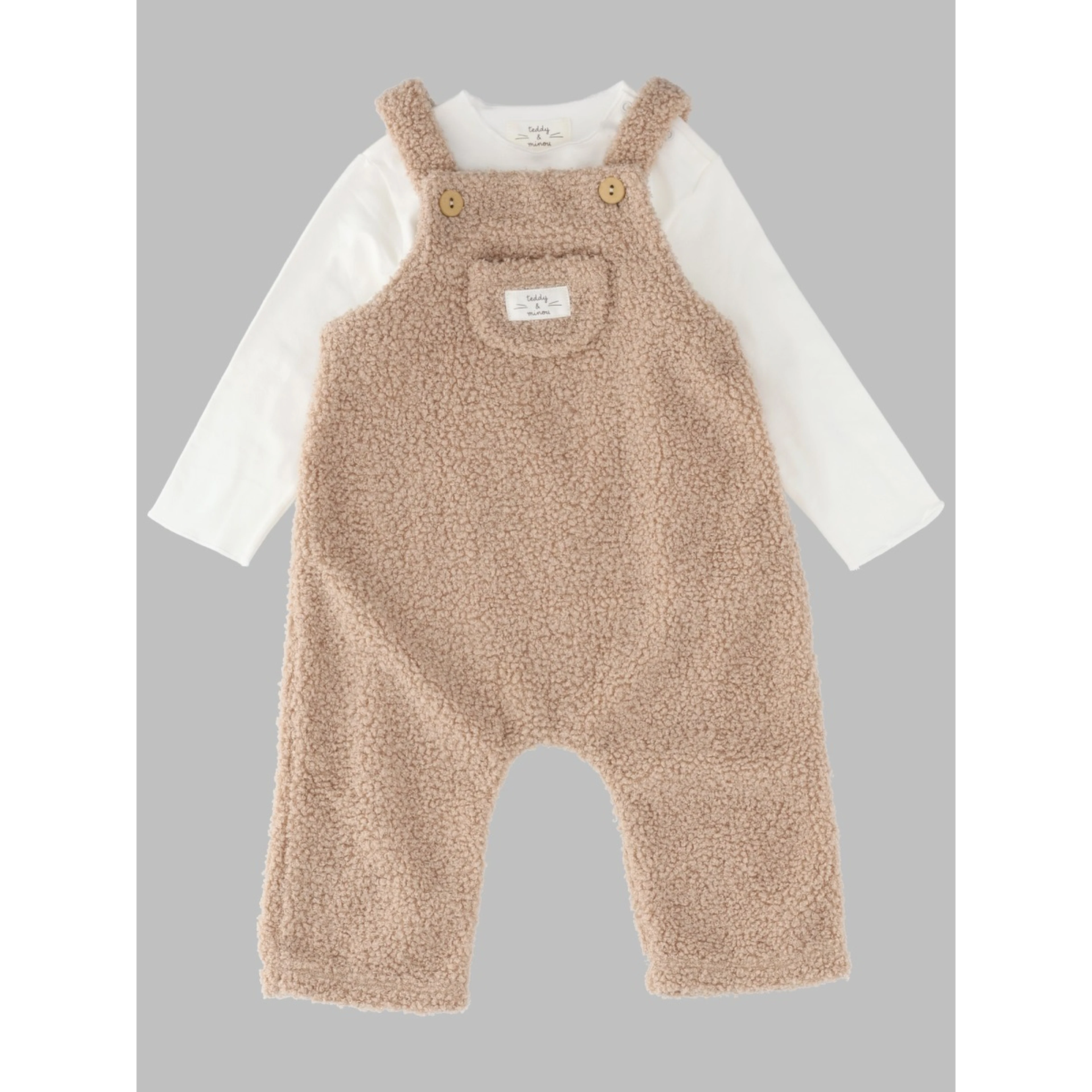 completo 2 pz t-shirt + salopette