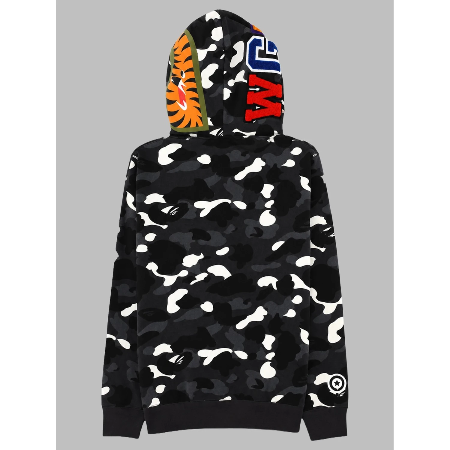 FELPA "SHARK" CON ZIP E CAPPUCCIO
