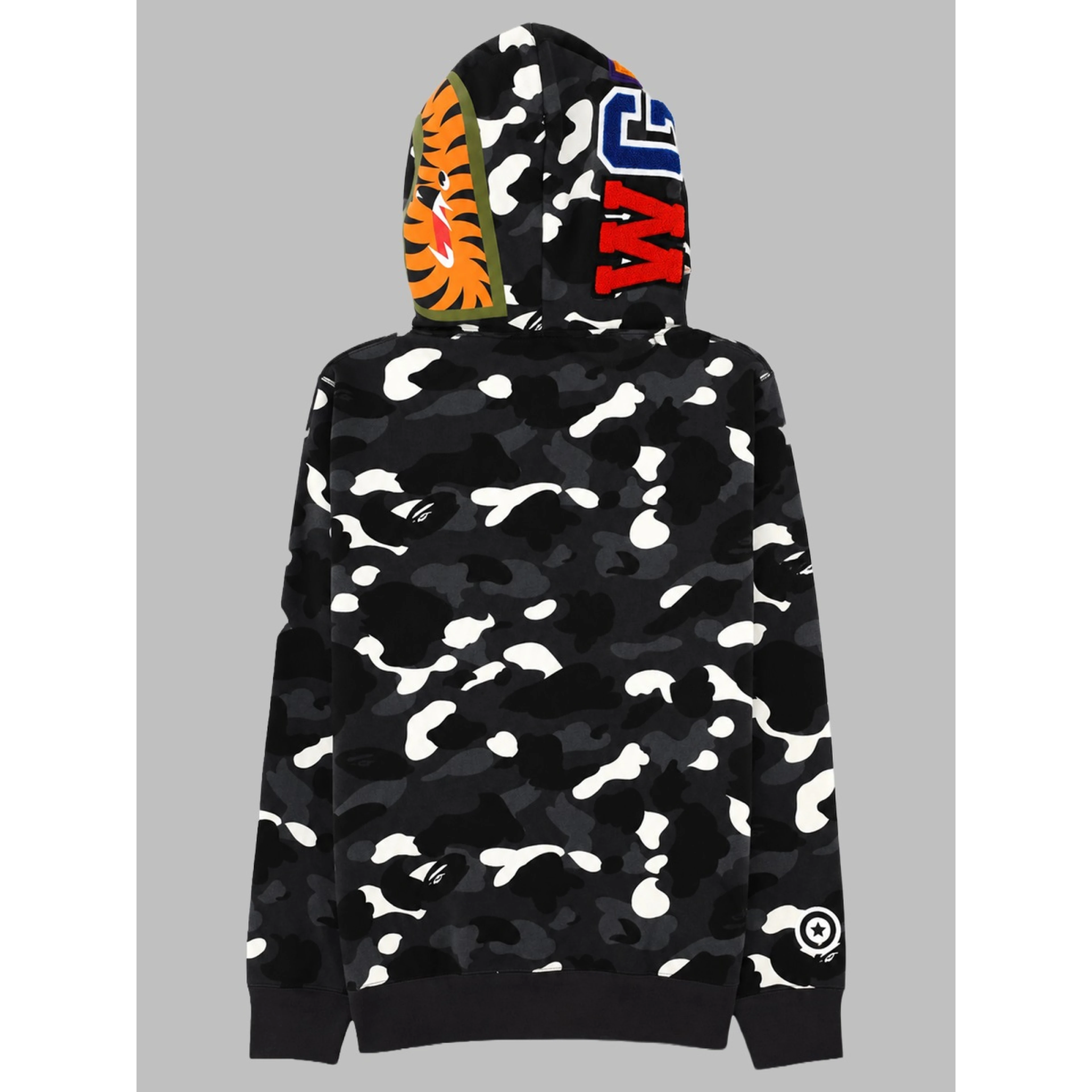 FELPA "SHARK" CON ZIP E CAPPUCCIO