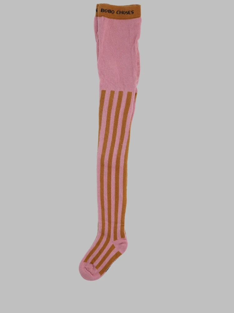 thin stripse pink tights alternative