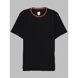 T-SHIRT CON COLLO STRIPES LOGO