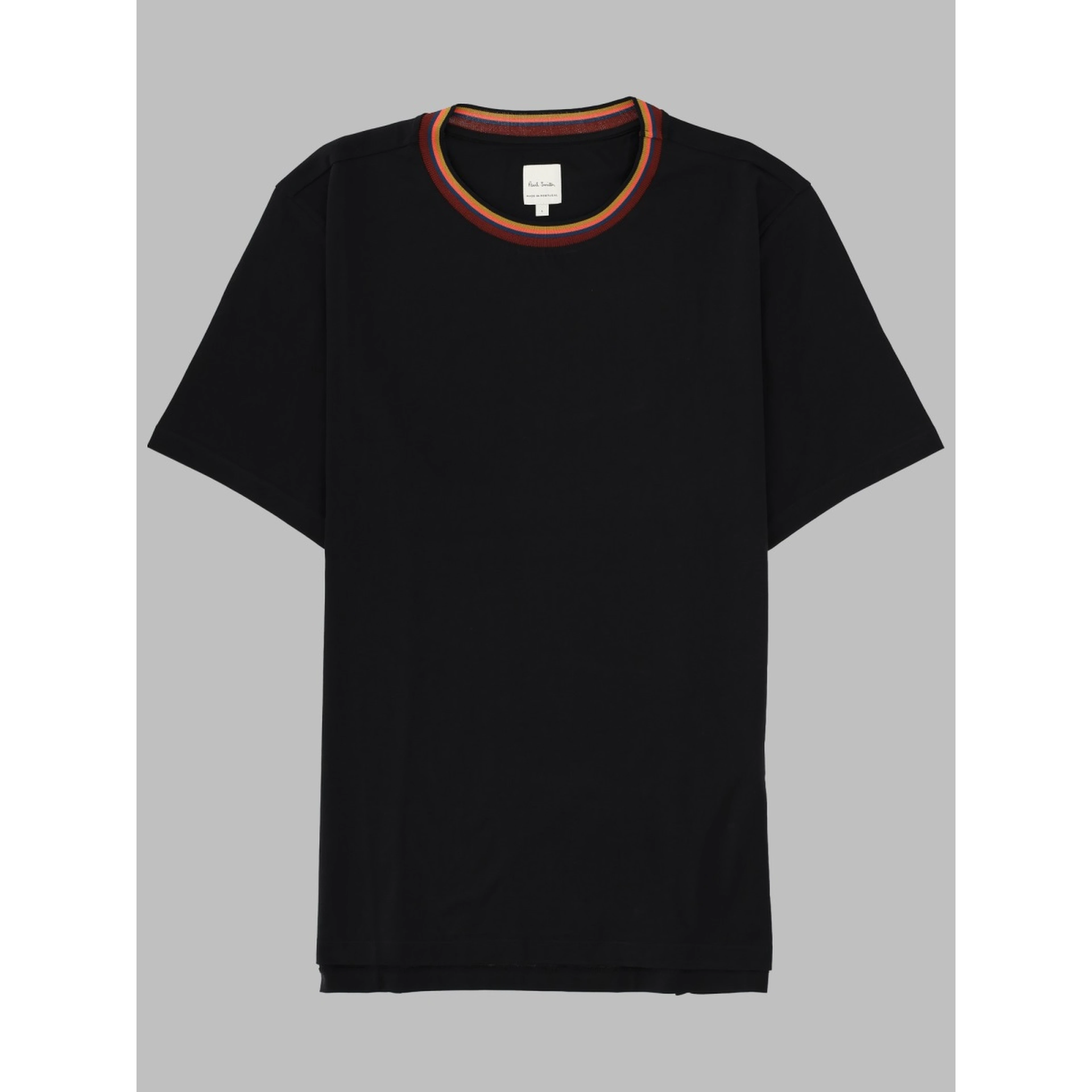 T-SHIRT CON COLLO STRIPES LOGO
