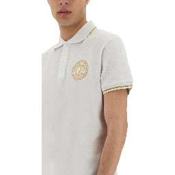 POLO IN COTONE CON V-EMBLEM