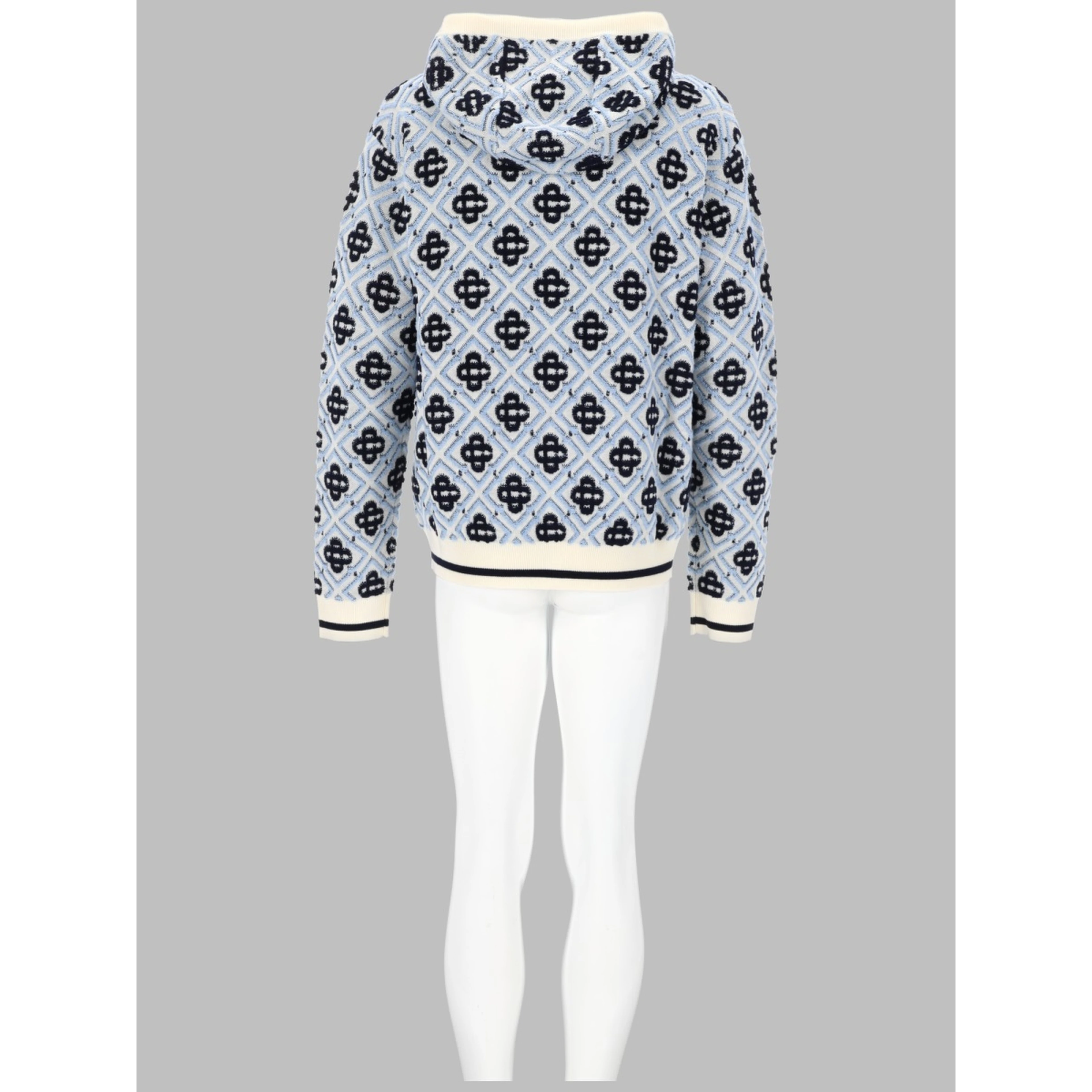 FELPA MONOGRAM CON CAPPUCCIO E ZIP