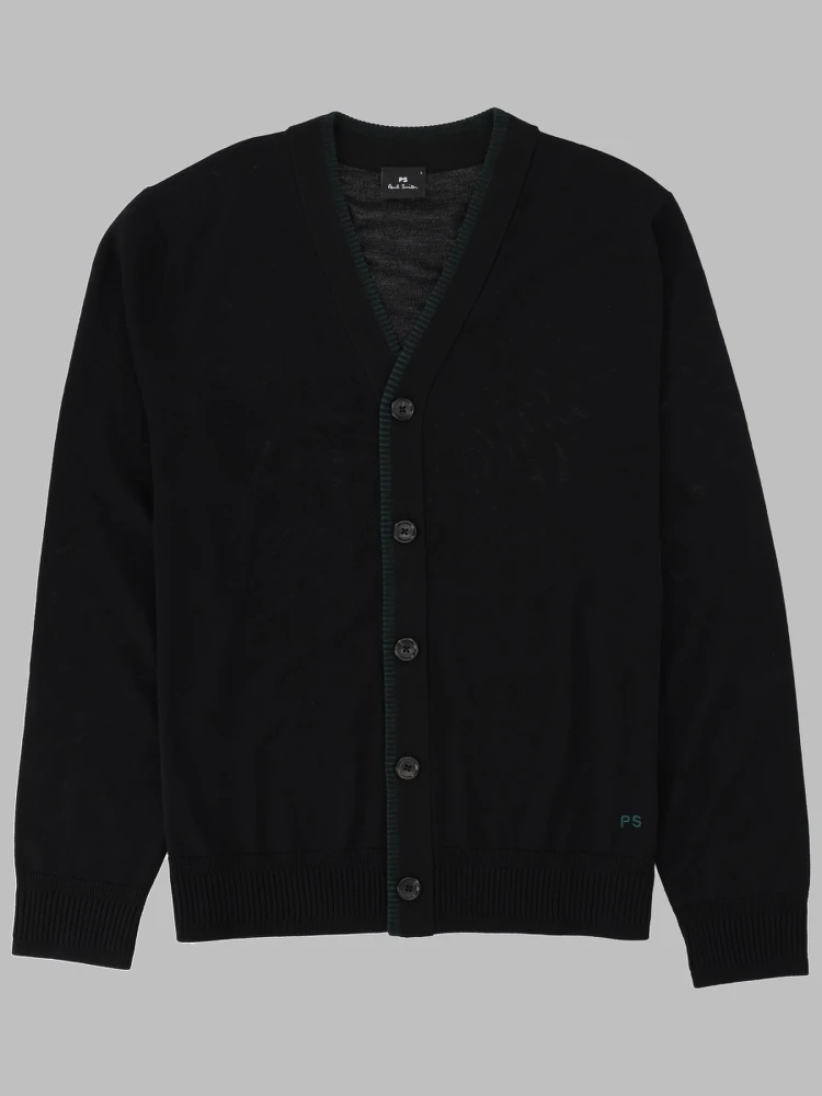 CARDIGAN IN LANA MERINO CON BOTTONI