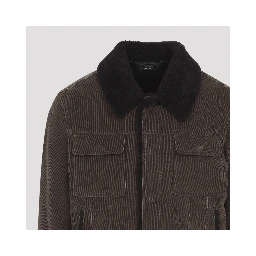 Tom Ford 900 Wale Cord Sherling Collar Trucker