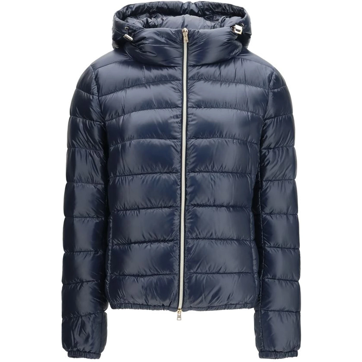 Blue Polyamide Full-Length Jacket