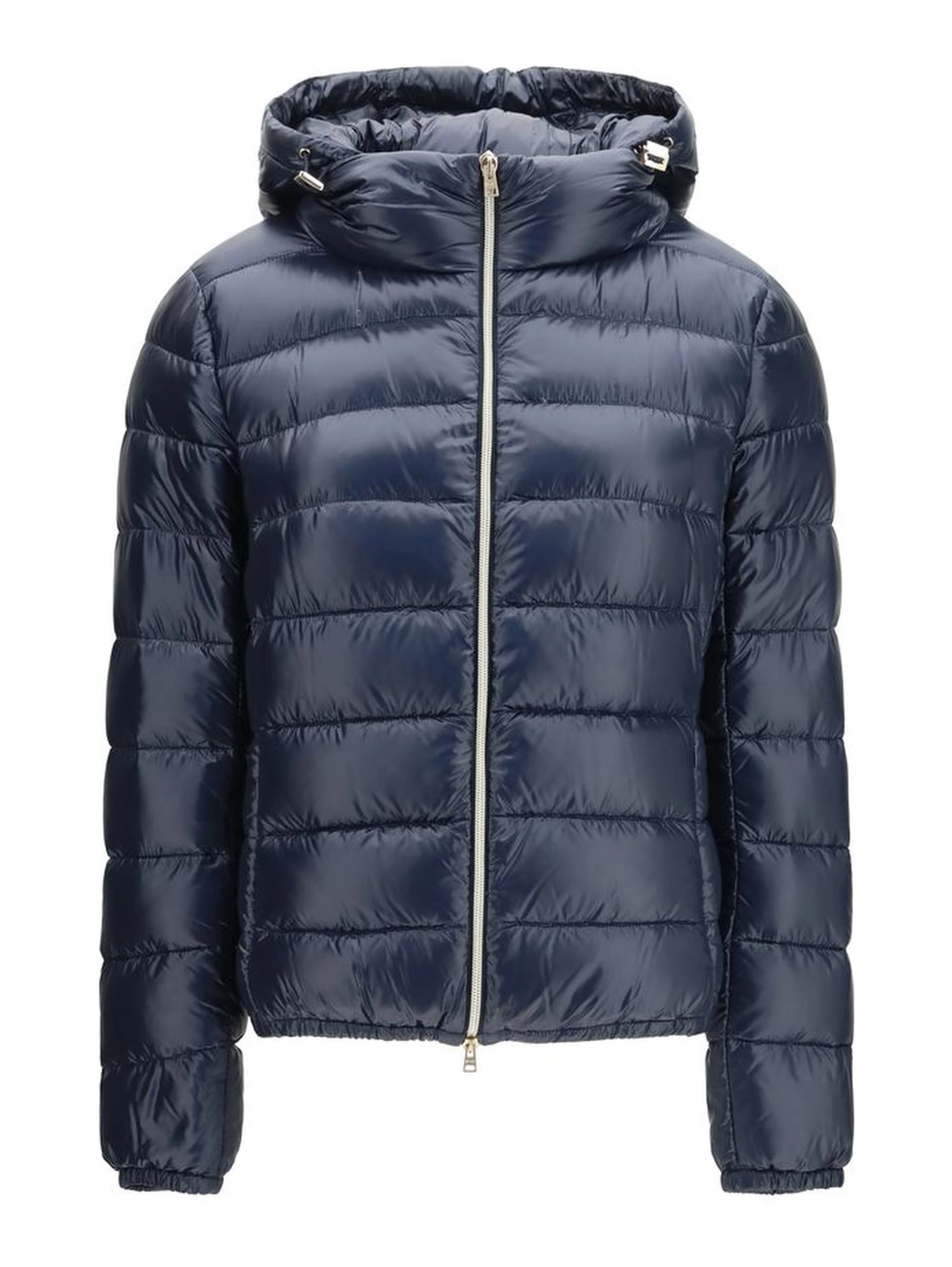 Blue Polyamide Full-Length Jacket