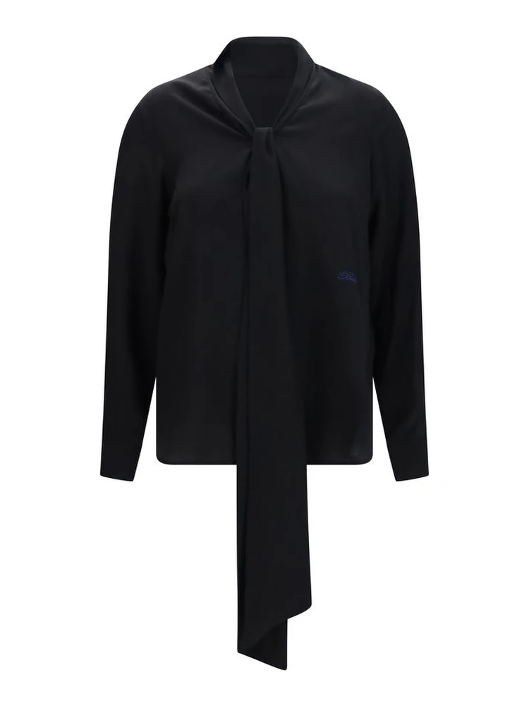 Black Silk Blouse