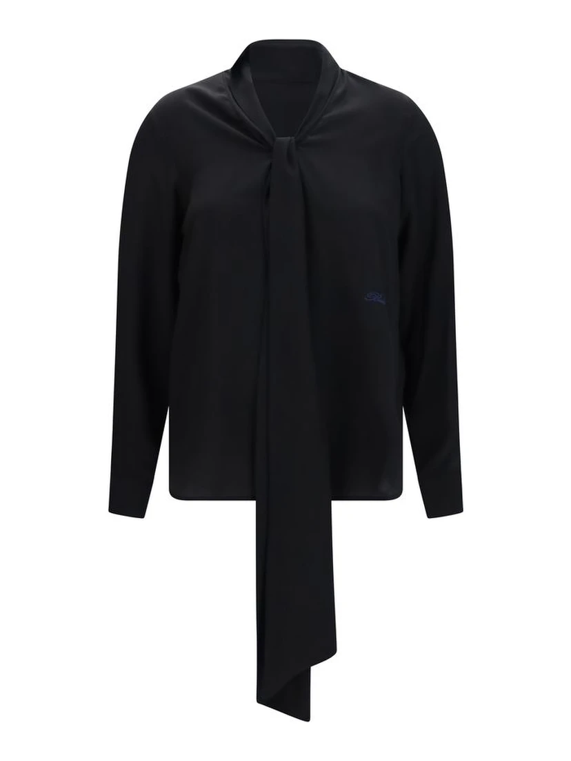 Black Silk Blouse