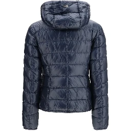 Blue Polyamide Full-Length Jacket