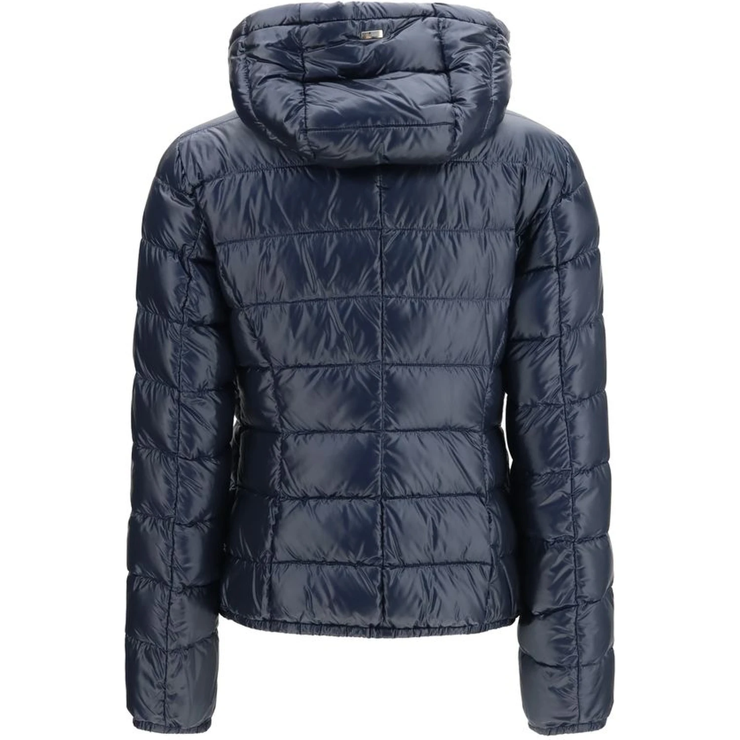 Blue Polyamide Full-Length Jacket