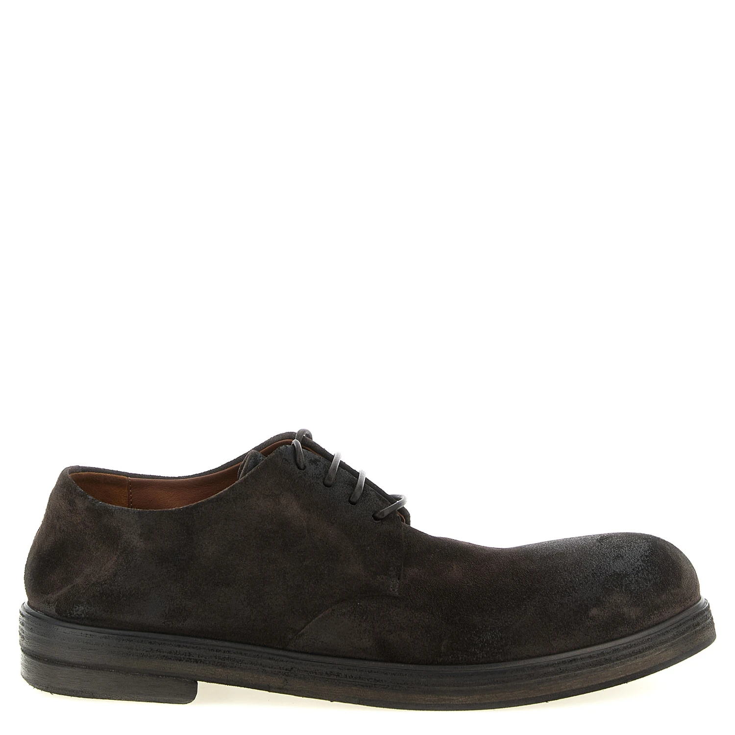 Brown Calfskin Oxfords And Derbies