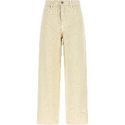 Beige Cotton Jeans Denim
