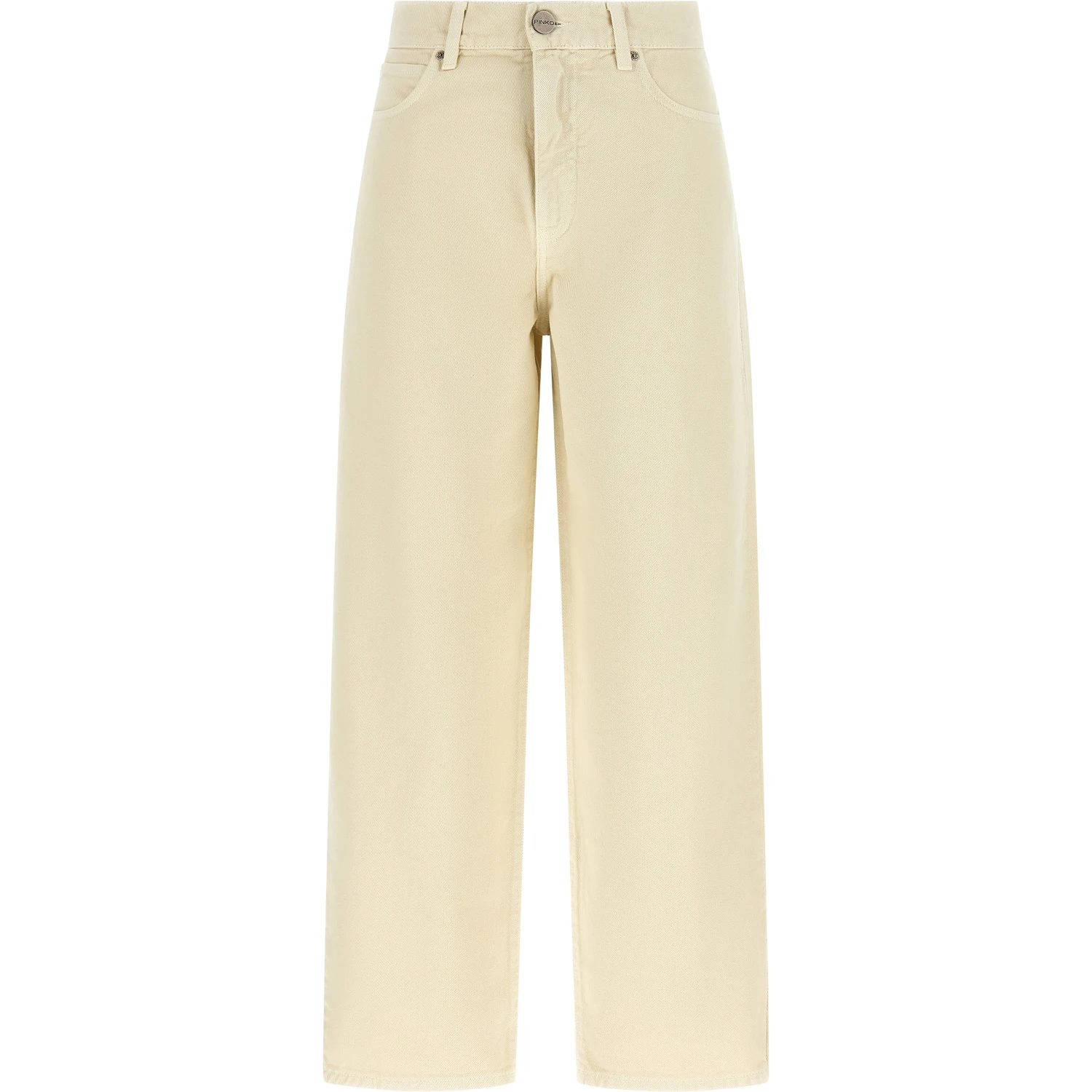 Beige Cotton Jeans Denim