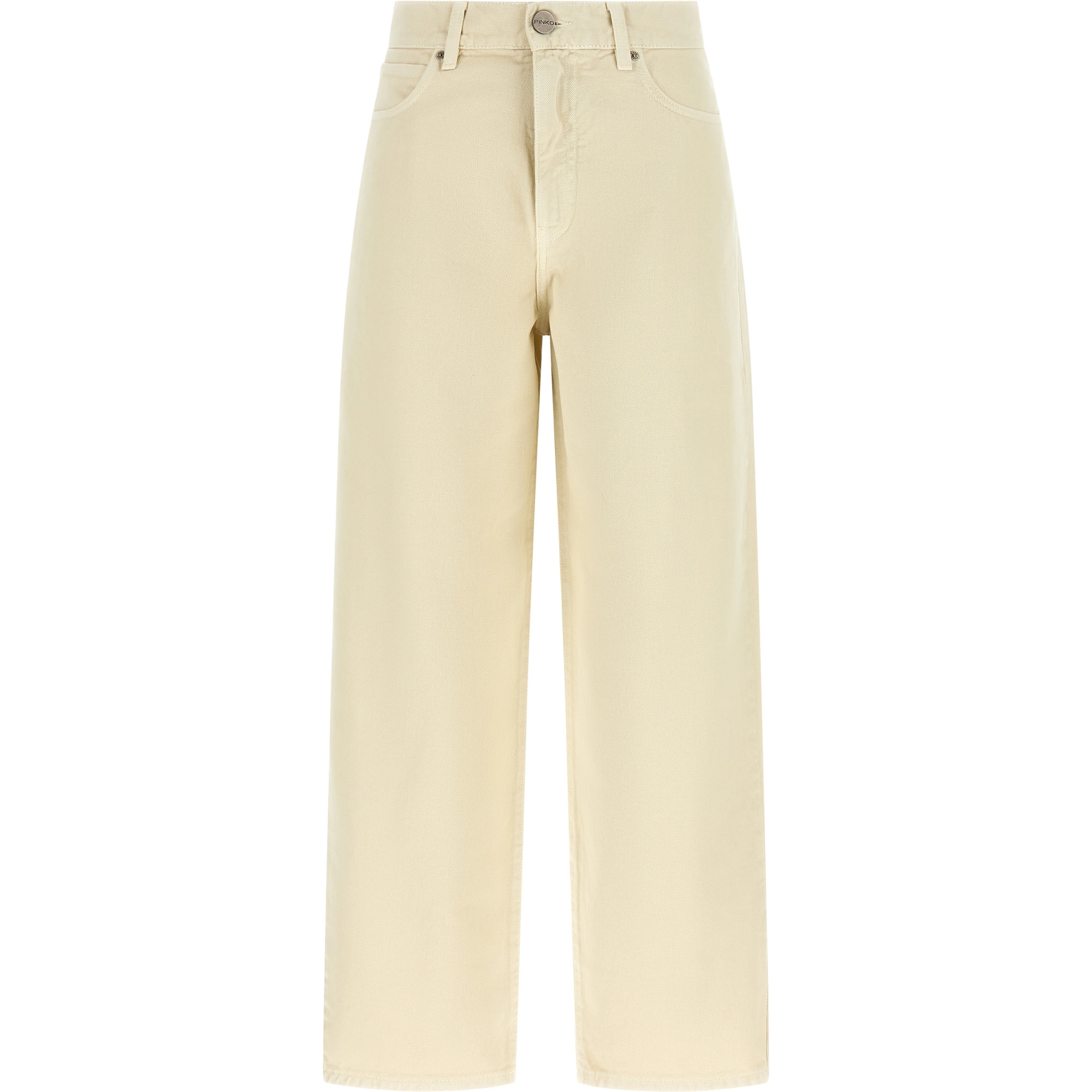 Beige Cotton Jeans Denim