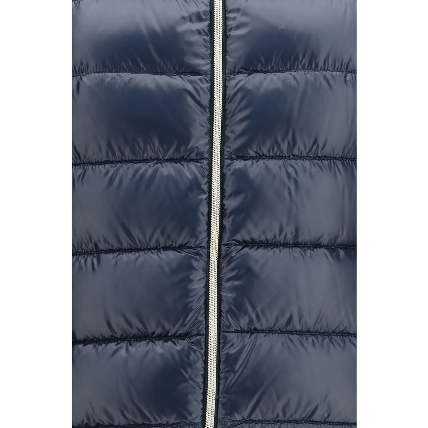 Blue Polyamide Full-Length Jacket