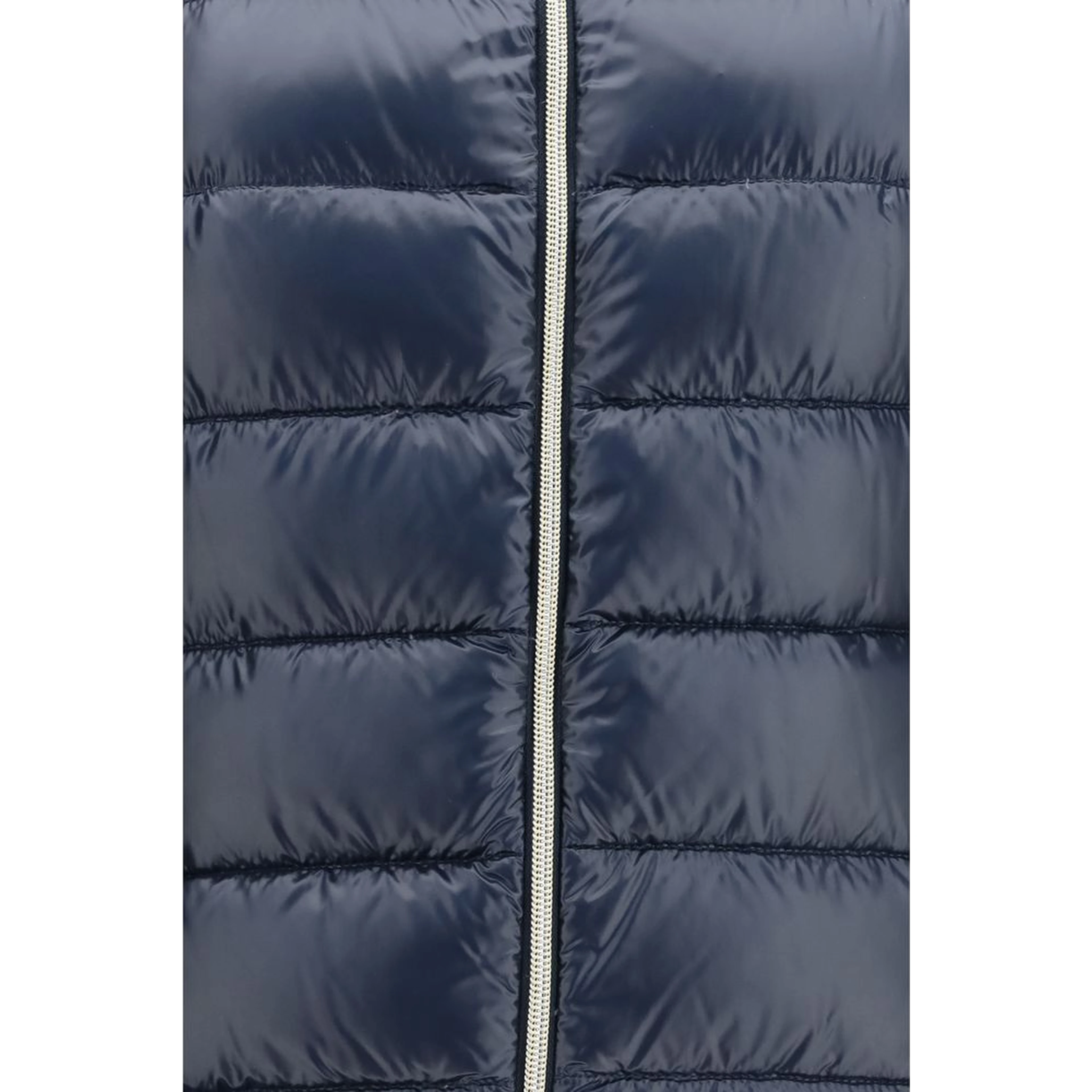 Blue Polyamide Full-Length Jacket