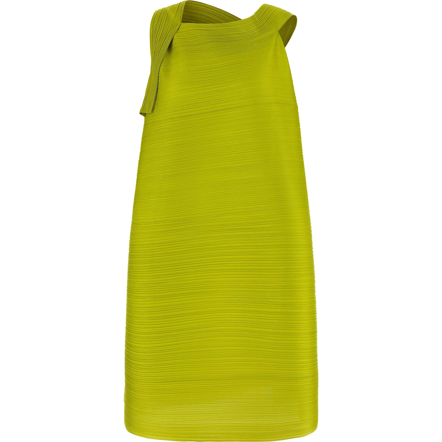 Bicolor Polyester Midi Dress