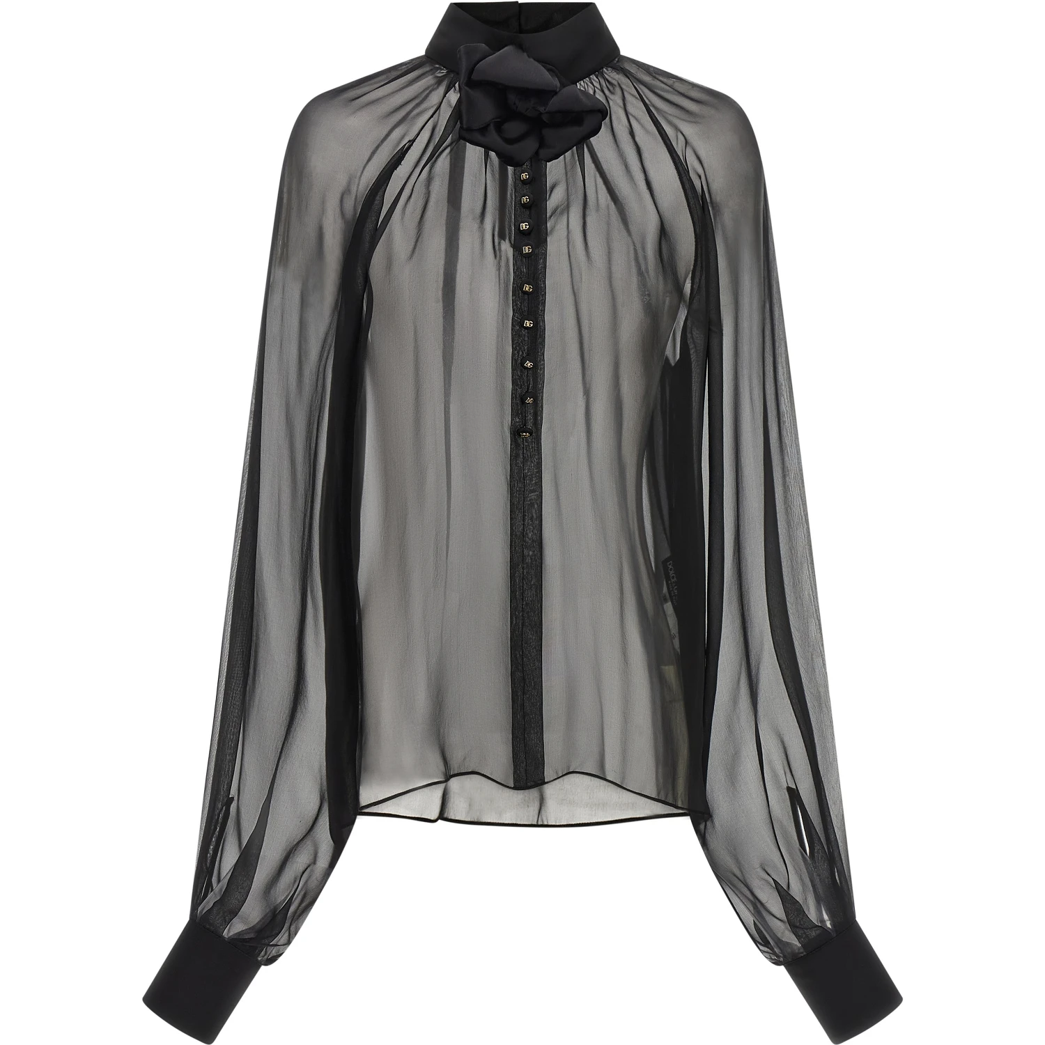 Black Silk Blouse