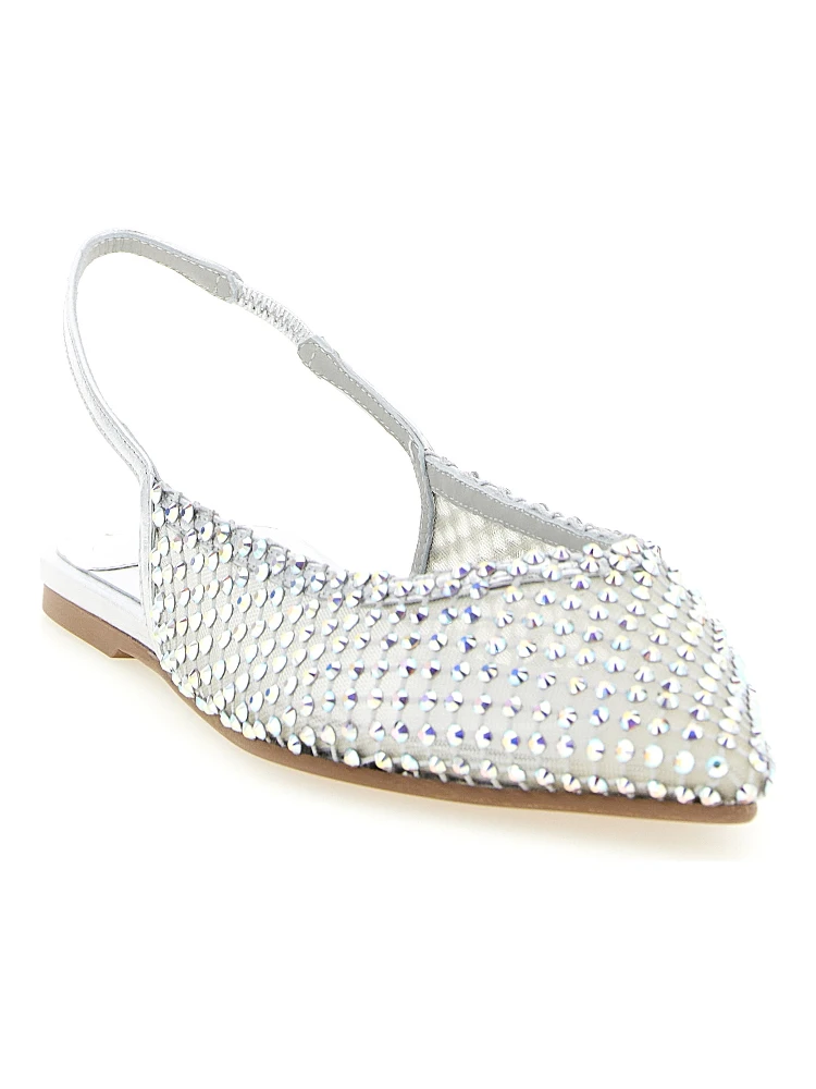 Silver Polyester Ballet Flats alternative
