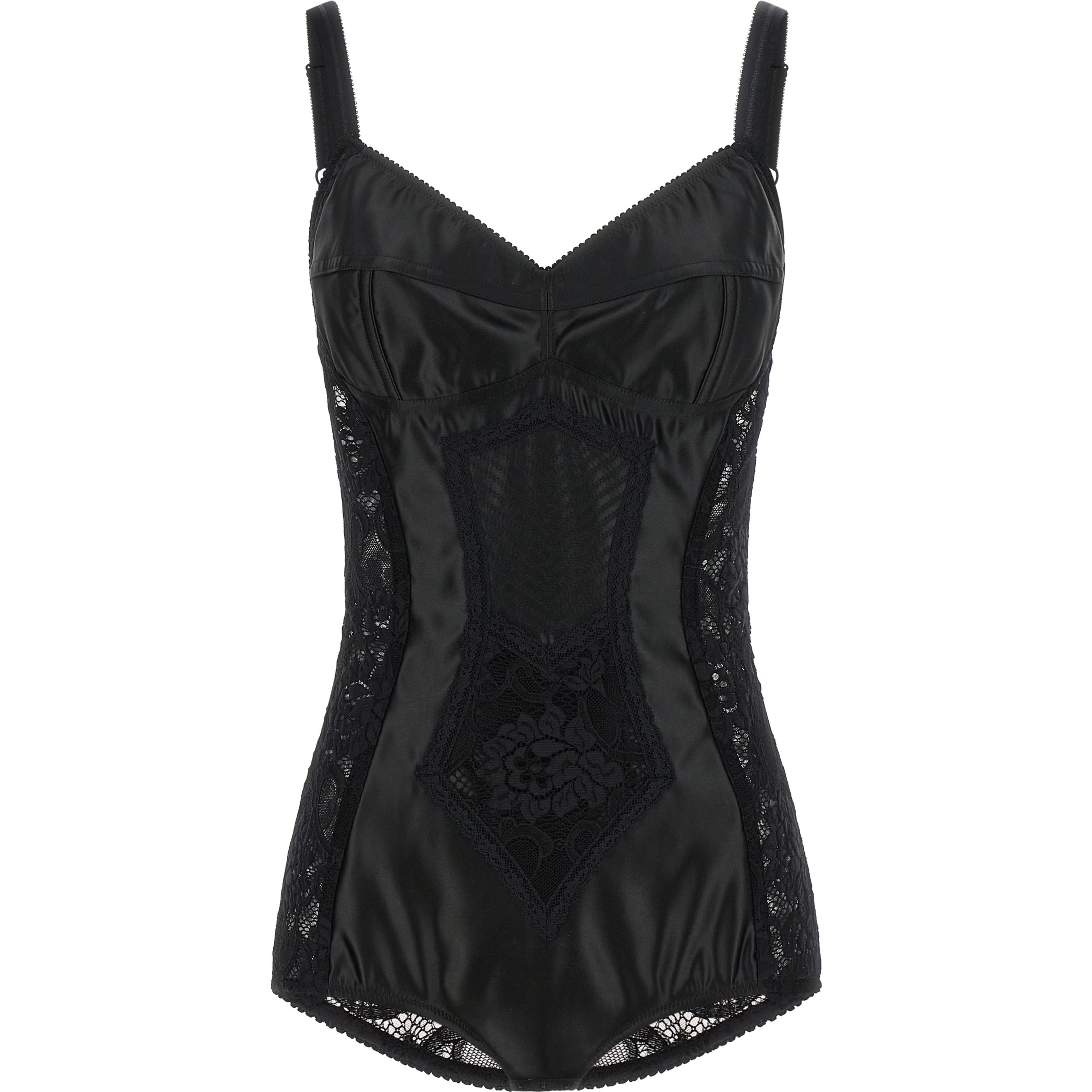 Black Polyamide Bodysuit