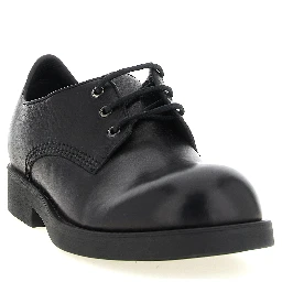 Black Cowhide Oxfords And Derbies