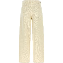 Beige Cotton Jeans Denim