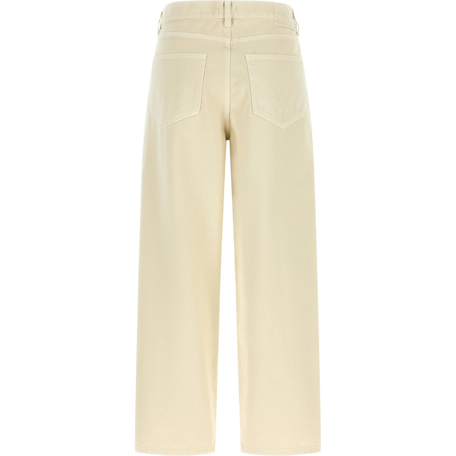 Beige Cotton Jeans Denim