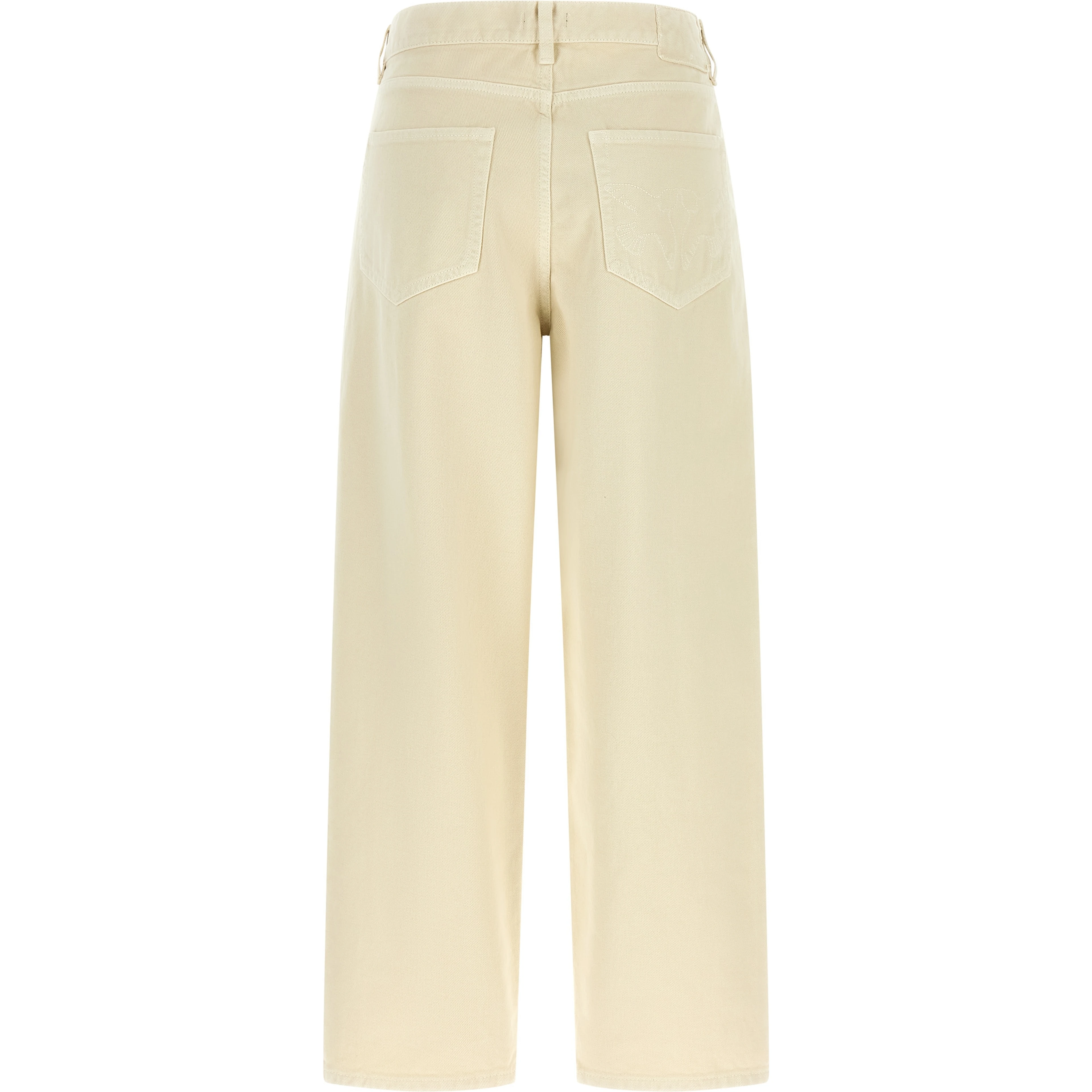 Beige Cotton Jeans Denim