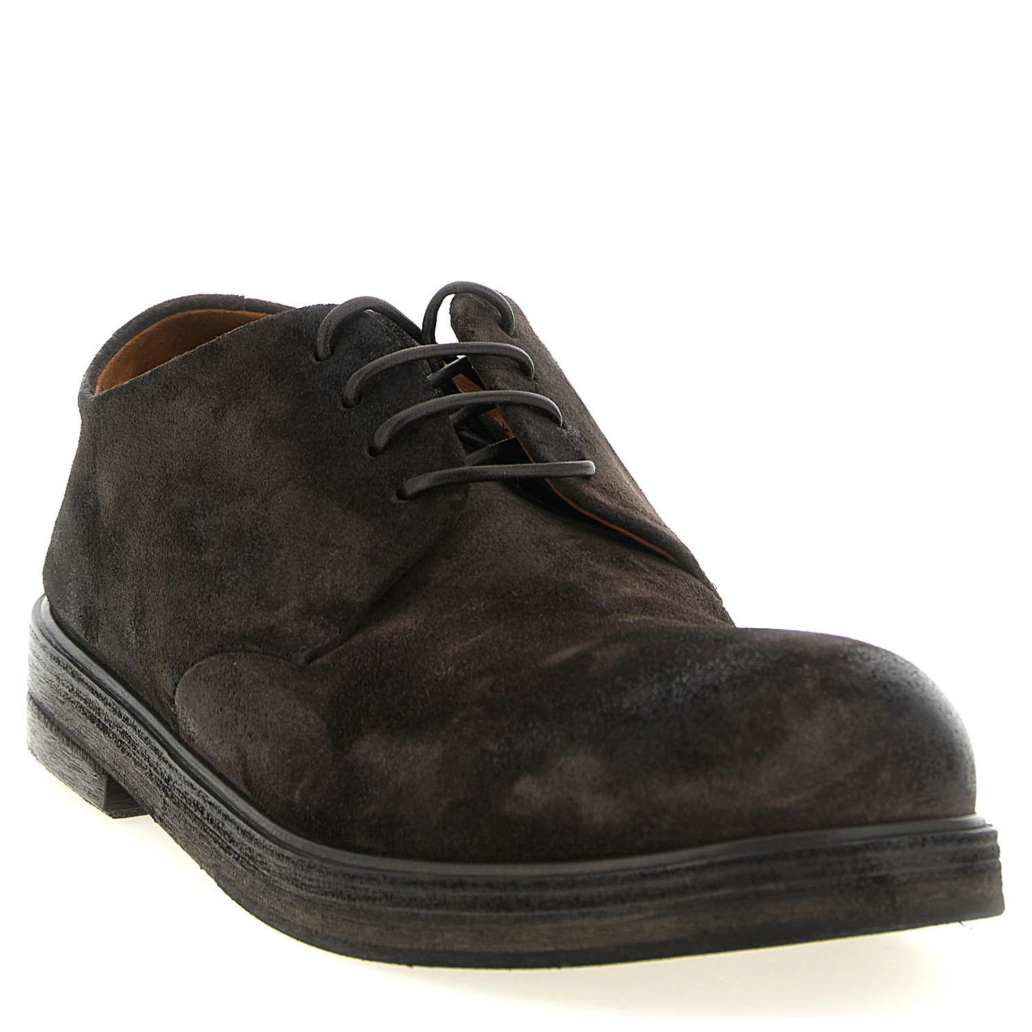 Brown Calfskin Oxfords And Derbies