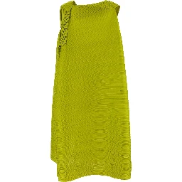 Bicolor Polyester Midi Dress