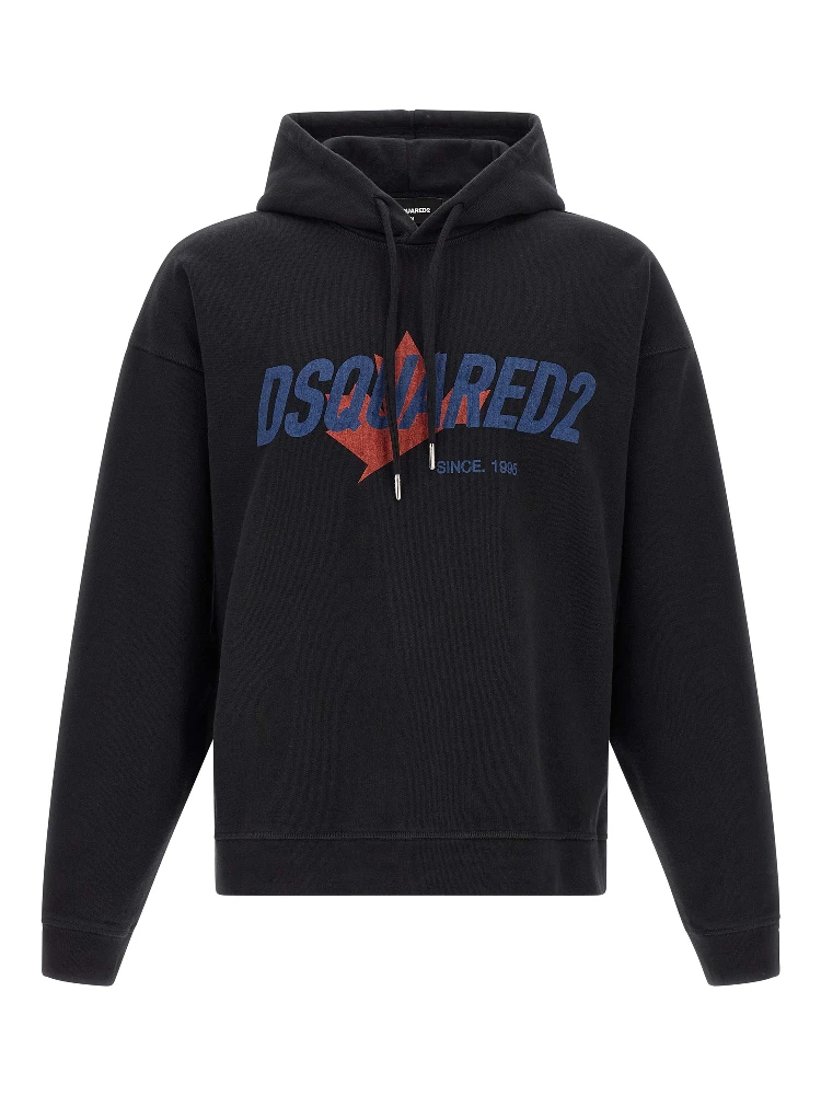 Black Cotton Sweatshirt