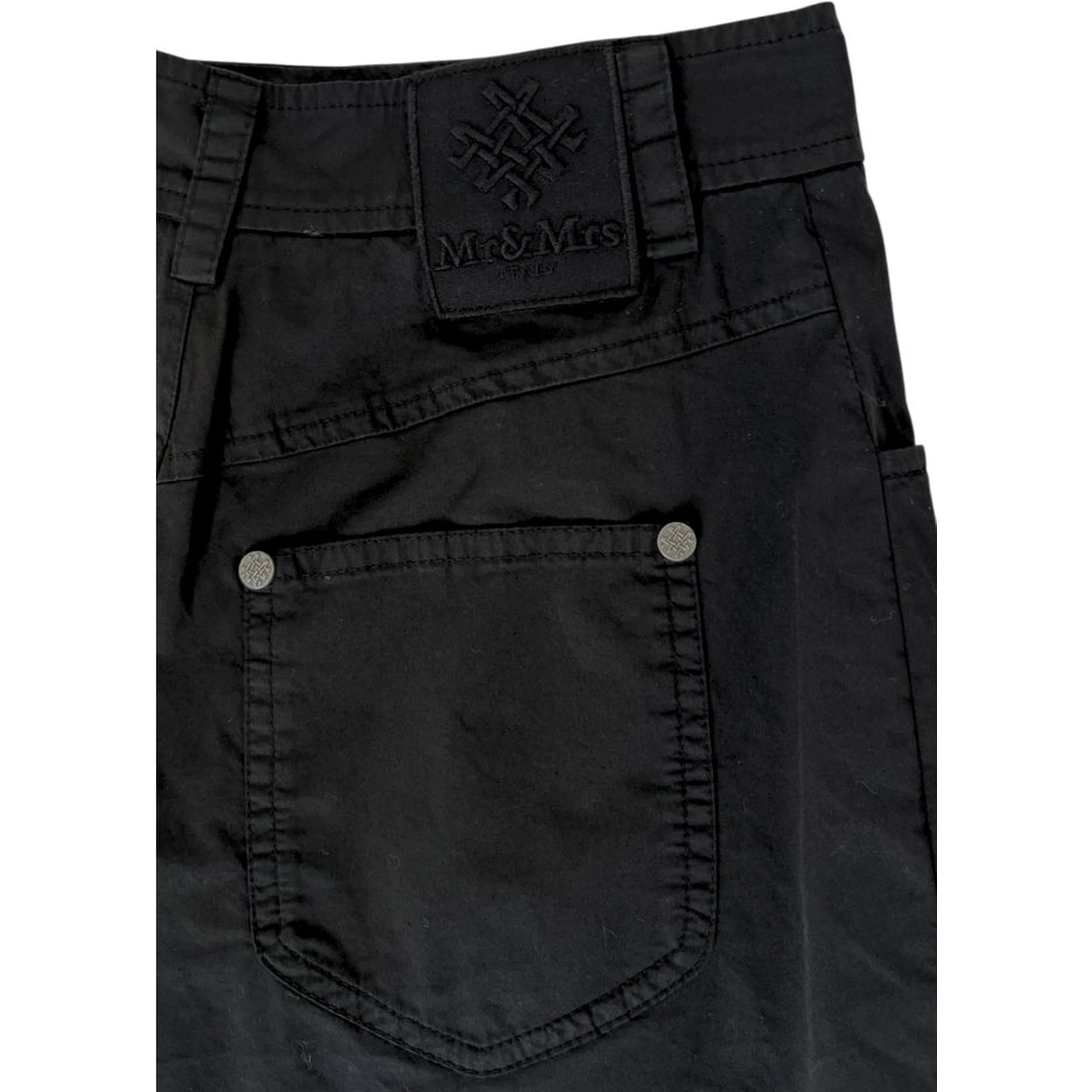 Black Cotton Women Shorts