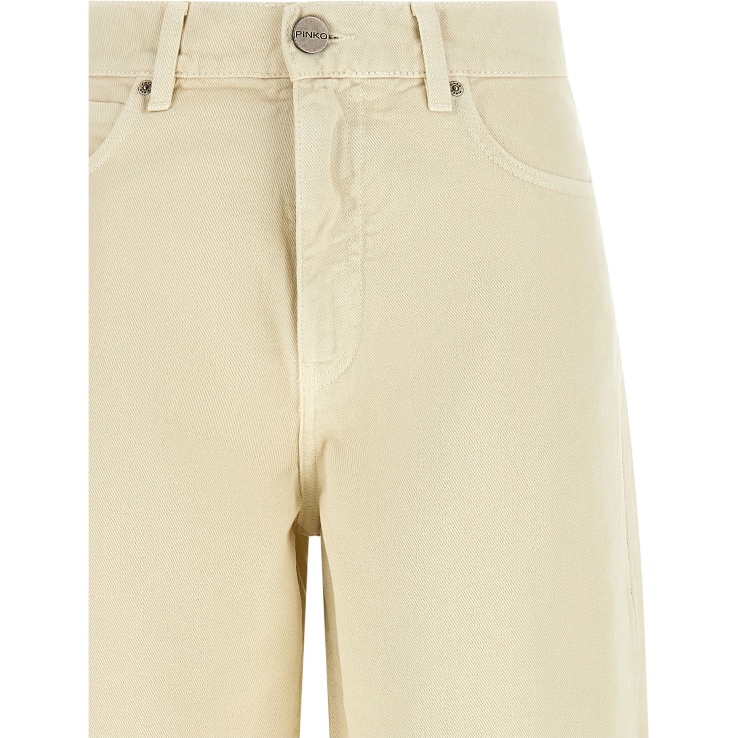 Beige Cotton Jeans Denim