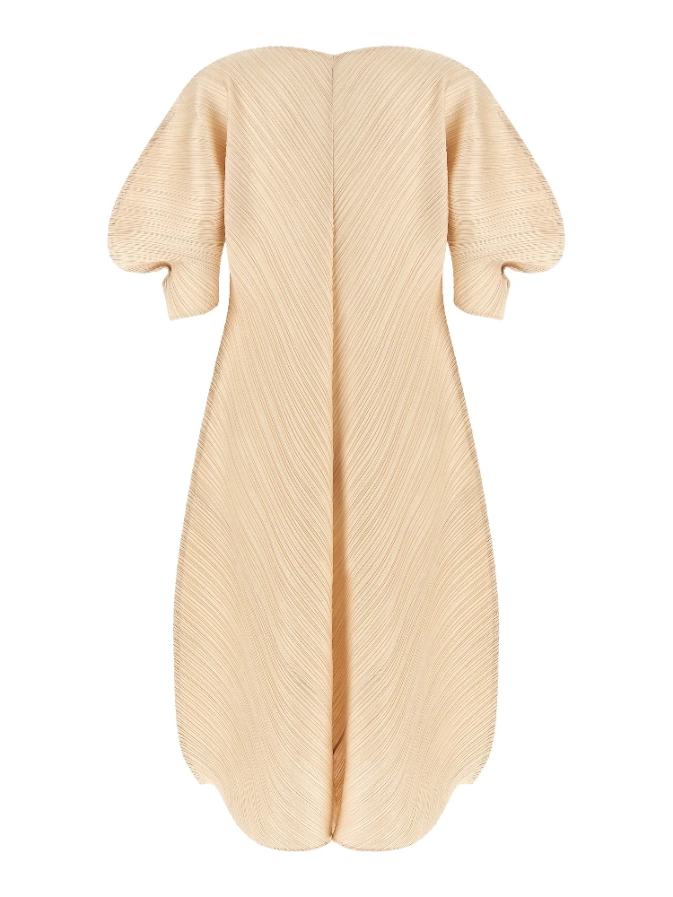 Beige Polyester Midi Dress alternative