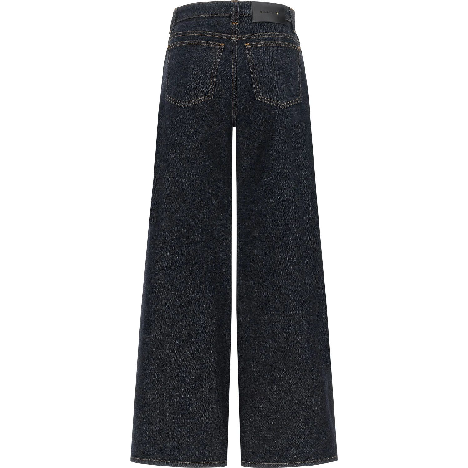 Blue Cotton Flared Jeans