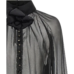 Black Silk Blouse